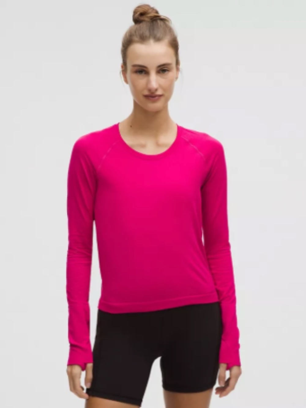 Lululemon long sleeve top in passionate pink